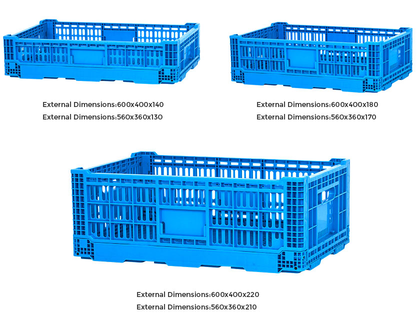 collapsible plastic storage containers