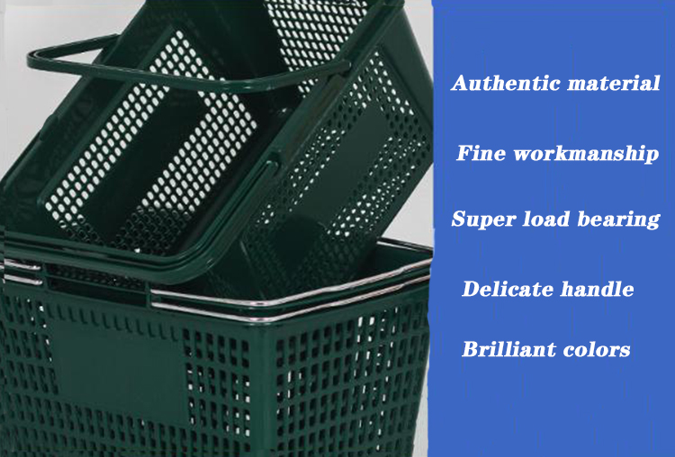 Plastic Supermarket Shopping Basket Details