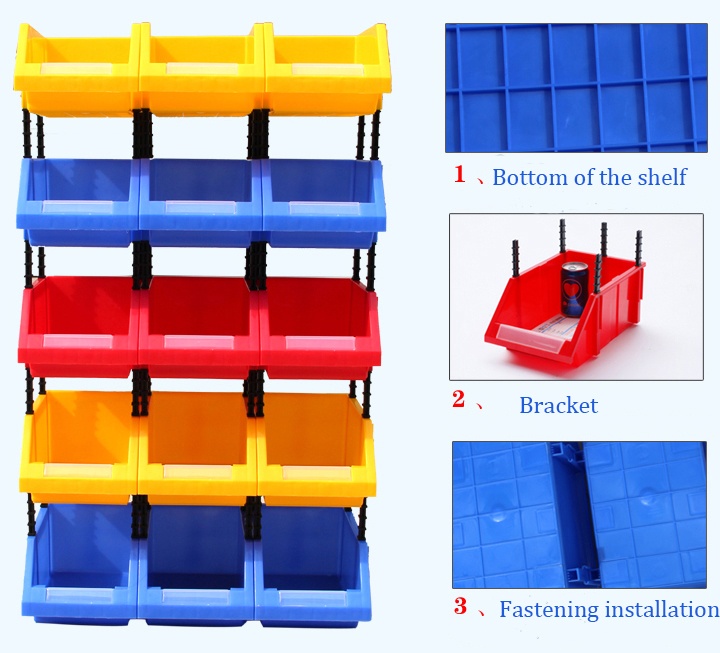 Deep Stackable Plastic Shelf Bins