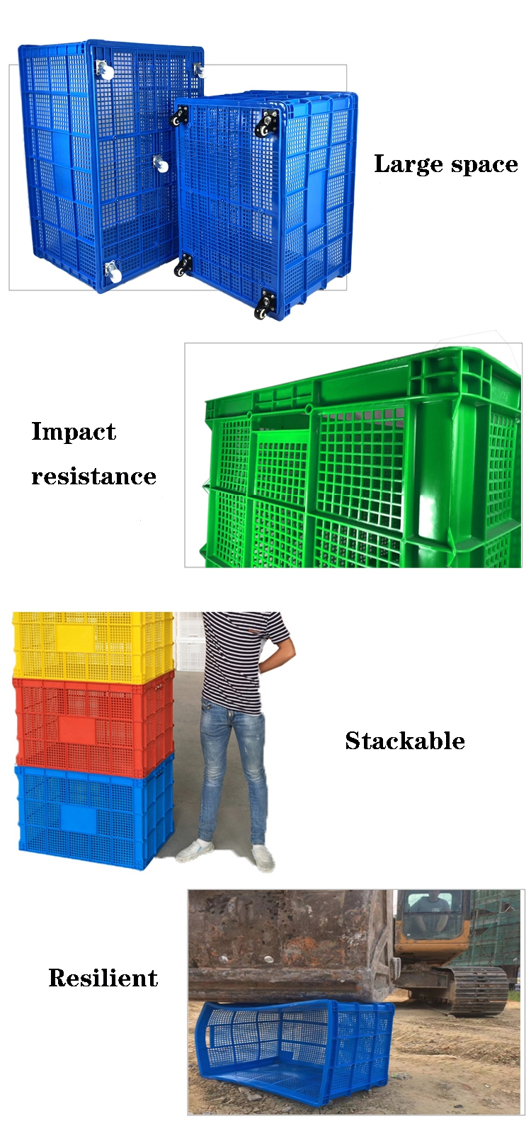 Plastic Turnover Basket