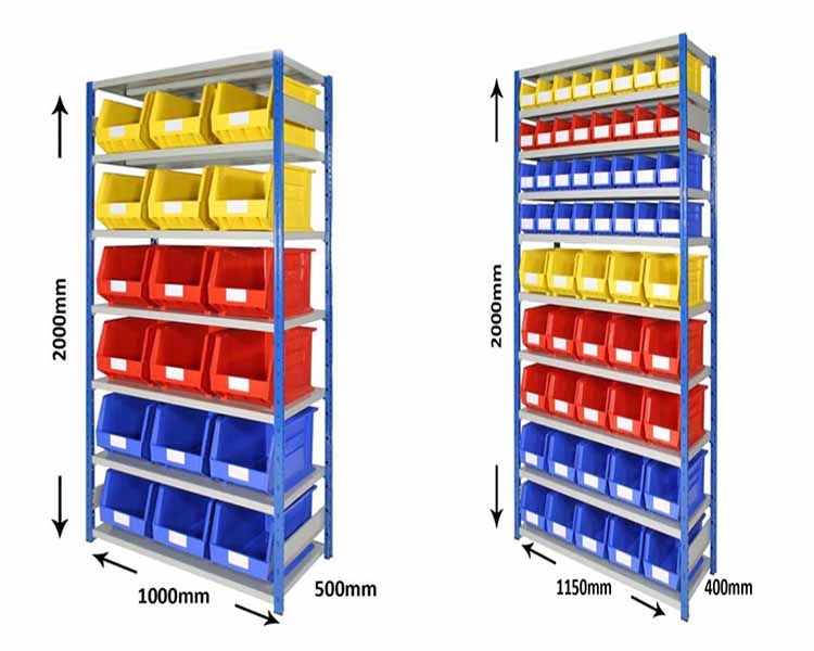 Parts Storage Bin, Shelving, Compartments