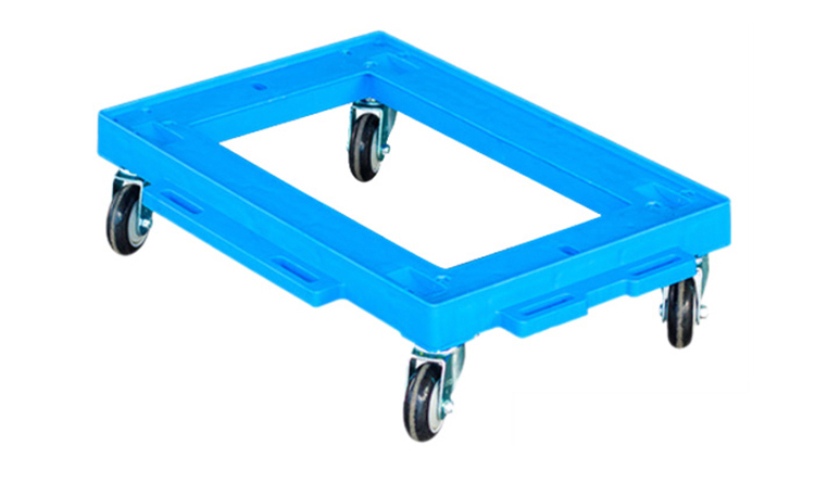 Three-runner Blue Plastic Pallet