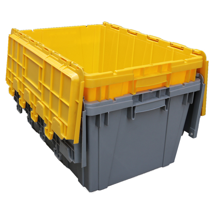 Attached Lid Containers  Heavy-Duty Plastic Totes