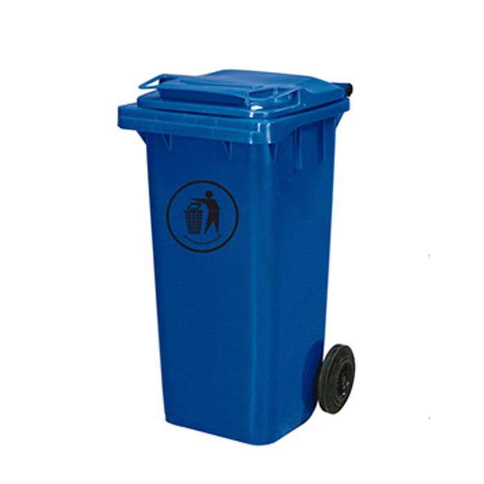 HDPE Mobile Waste Plastic Trash Can