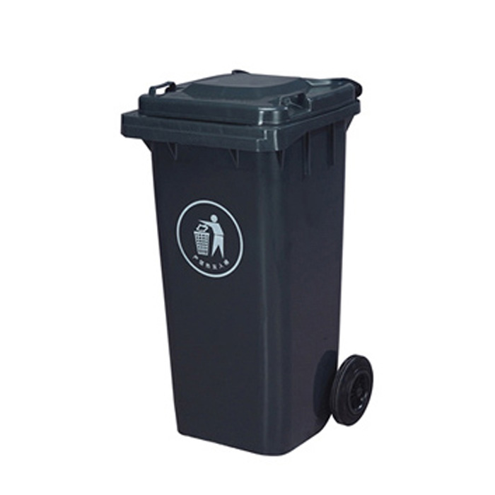 HDPE Mobile Waste Plastic Trash Can