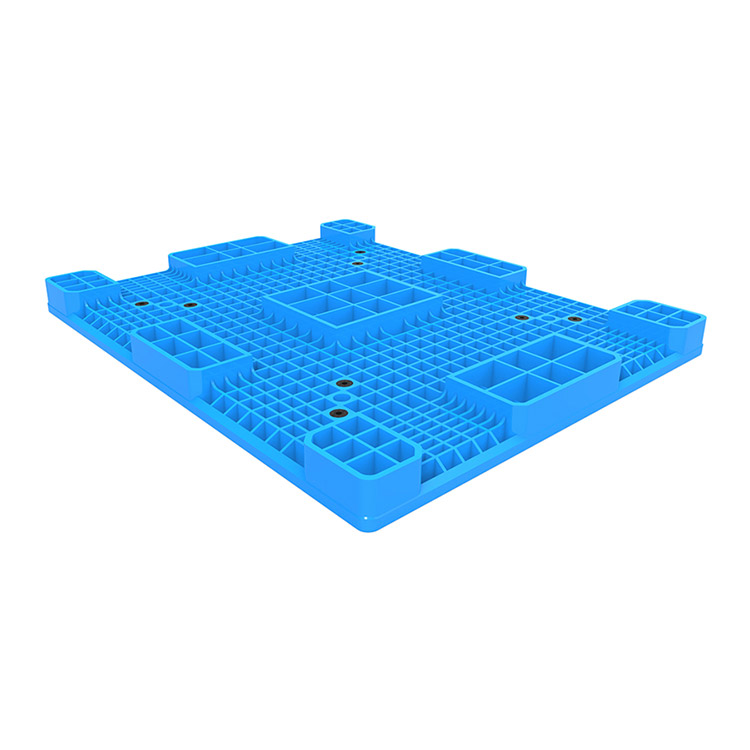 HDPE Solid Deck Ground Plastic Pallet with Nine Runner