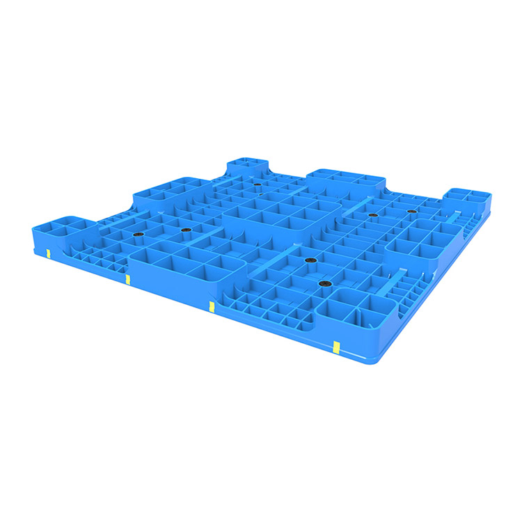 HDPE Solid Deck Ground Plastic Pallet with Nine Runner