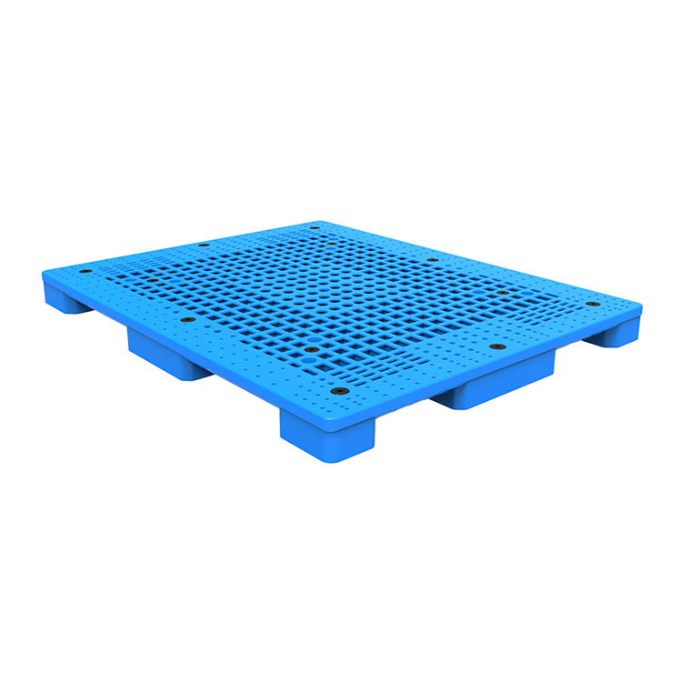 Four Way Entry Euro Light-duty Floor Stacking Plastic Pallet