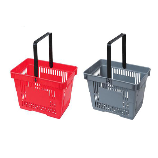 Supermarket Plastic Basket with Single Handle