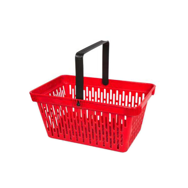 Supermarket Plastic Basket with Single Handle