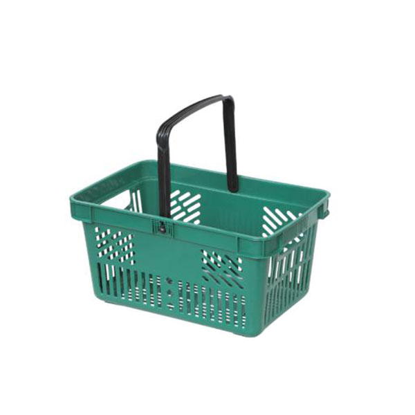 Supermarket Plastic Basket with Single Handle