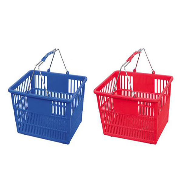 Metal Handle Shopping Basket