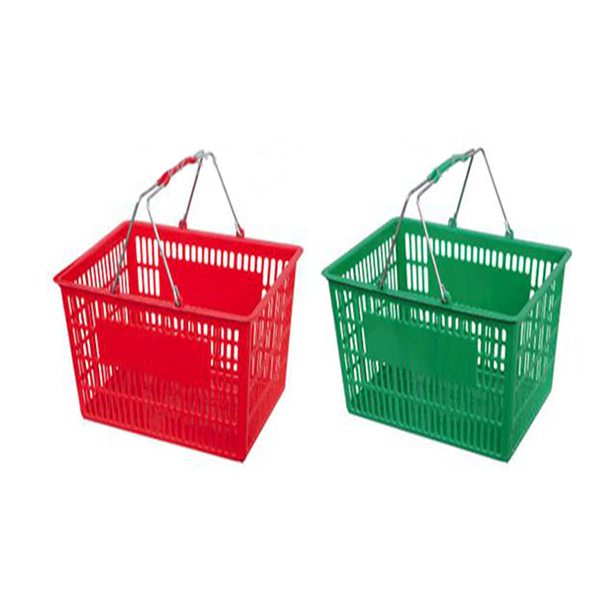 Metal Handle Shopping Basket