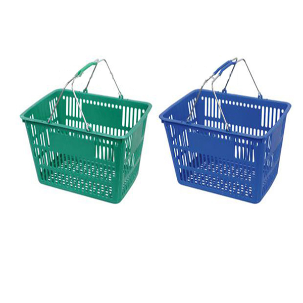 Metal Handle Shopping Basket