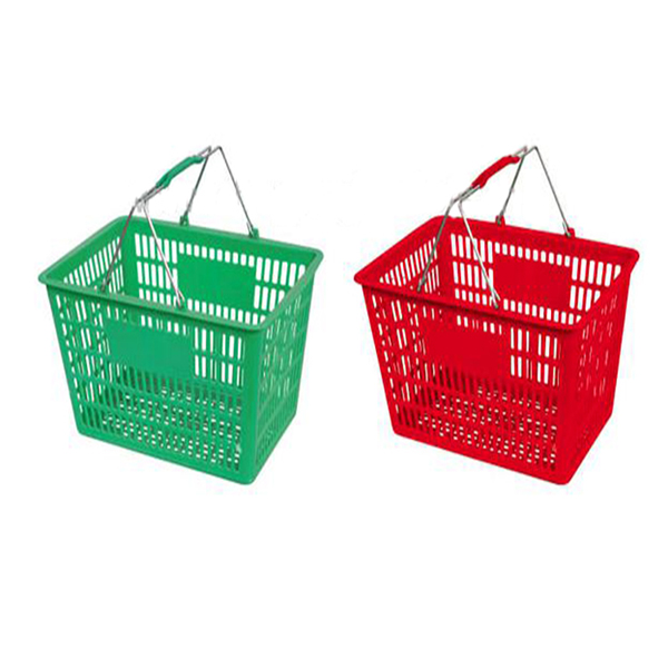 Metal Handle Shopping Basket