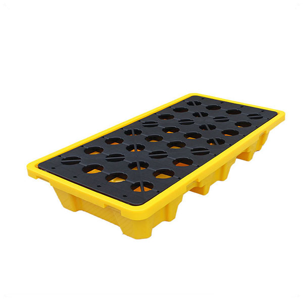 Yellow Detachable Plastic Spill Containment Pallet