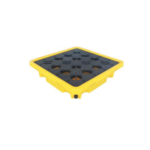 Yellow Detachable Plastic Spill Containment Pallet