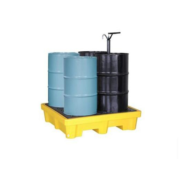 Yellow Detachable Plastic Spill Containment Pallet