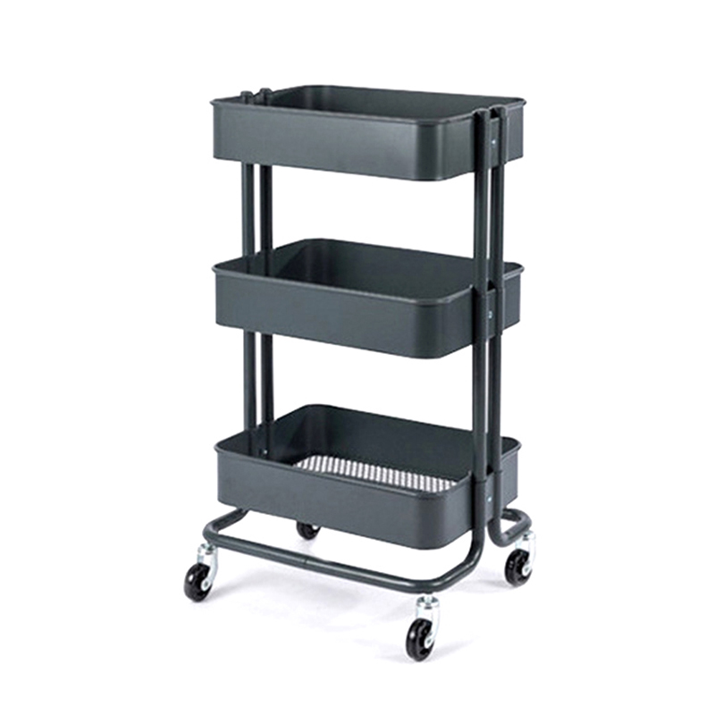 Under Cabinet Organizer with Locking Casters & Handle, 2 Tier