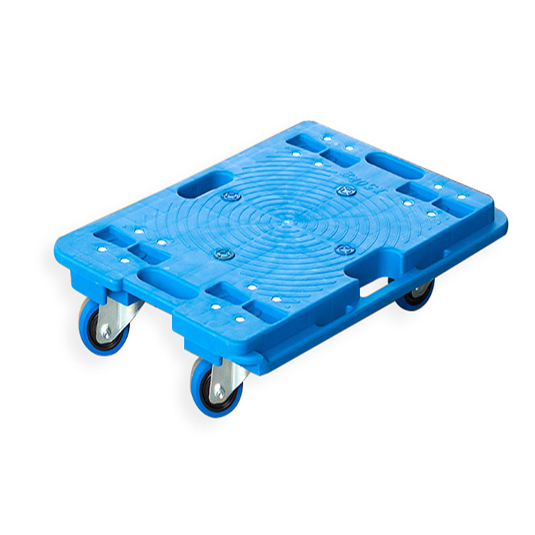 Plastic Blue Color Four-wheel Wheel  Moving Dolly