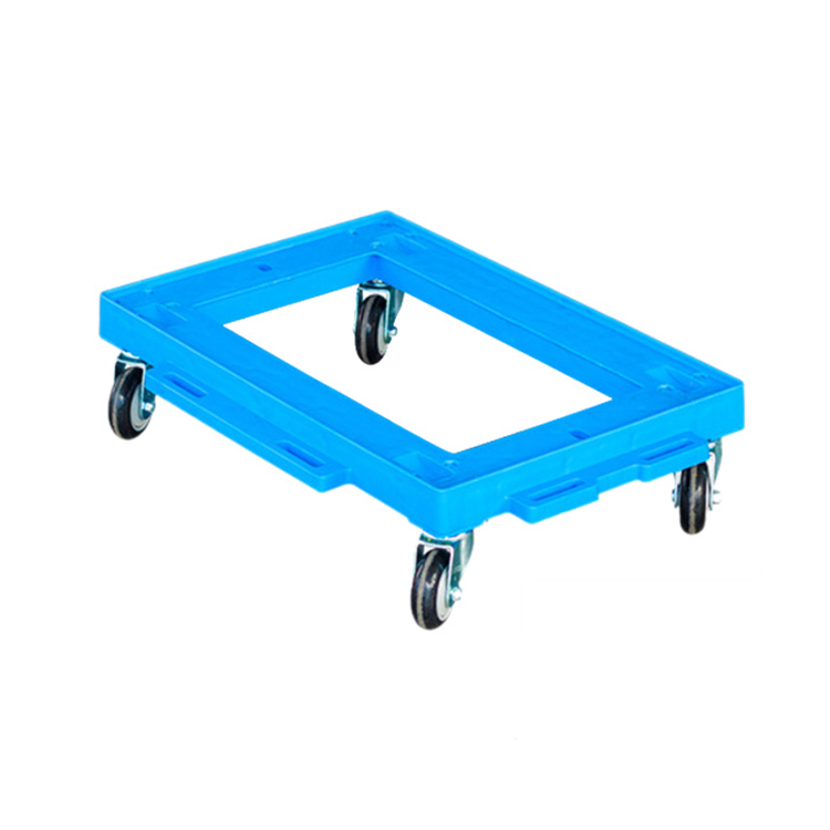 Plastic Blue Color Four-wheel Wheel  Moving Dolly