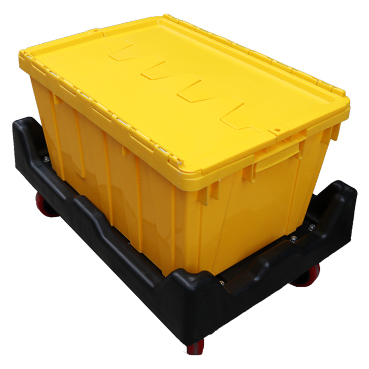 Three-runner Blue Plastic Pallet