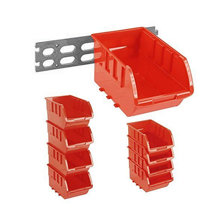 Industrial Warehouse Tool Storage Box Stackable Plastic Storage