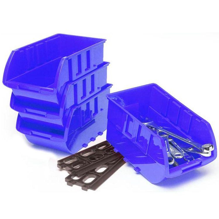 Industrial Warehouse Tool Storage Box Stackable Plastic Storage