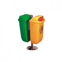 Plastic Dustbin for Outdoor with Wheels