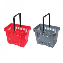 Supermarket Plastic Basket with Single Handle