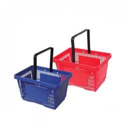 Supermarket Plastic Basket with Single Handle