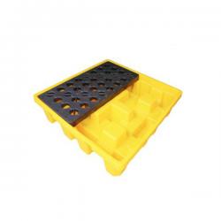 Yellow Detachable Plastic Spill Containment Pallet