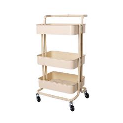 Rolling Metal Storage Trolley Mobile With Caster Wheels