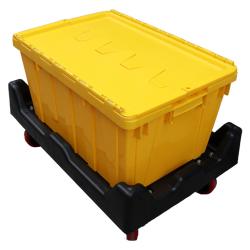 Attached Lid Container Stacking and Nesting Crates Manufactures