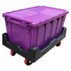 Attached Lid Container Stacking and Nesting Crates Manufactures