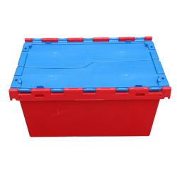 Attached Lid Container Stacking and Nesting Crates Manufactures